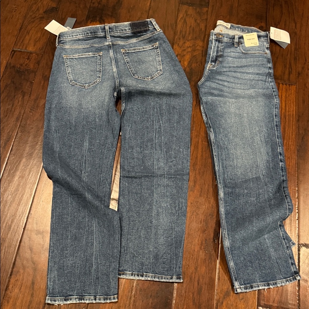 Boys 17/18 Abercrombie baggy Denim Jeans NWT - Picture 3 of 3